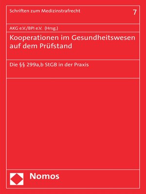 cover image of Kooperationen im Gesundheitswesen auf dem Prüfstand